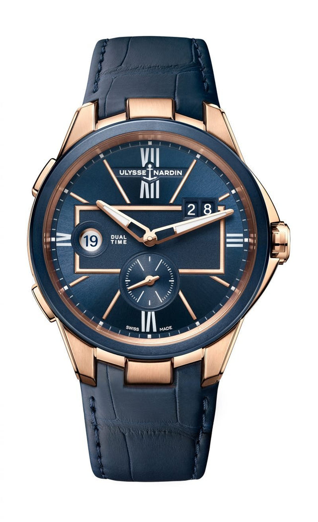 Ulysse Nardin Executive Dual Time Rose Gold Men's watch 242-20/43